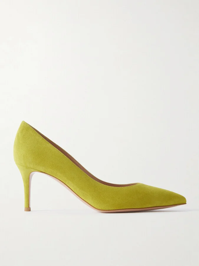 Gianvito Rossi - Gianvito 70 Suede Pumps - Green
