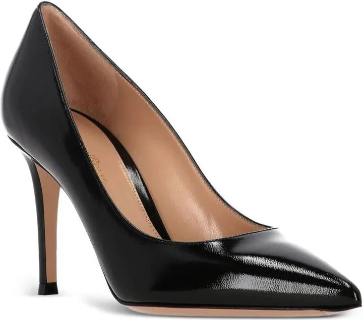 Gianvito Rossi Gianvito 85 Glossy Nappa Leather Pumps Shoes - Image 2