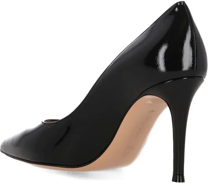 Gianvito Rossi Gianvito 85 Glossy Nappa Leather Pumps Shoes - Image 3