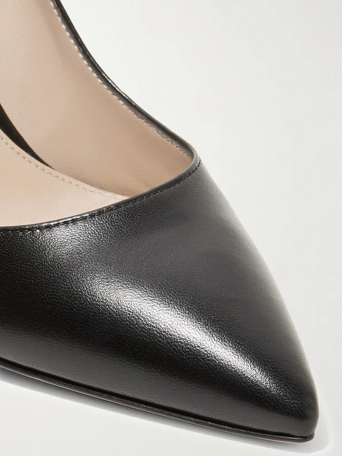 Gianvito Rossi - Gianvito 85 Leather Pumps - Black - Image 4