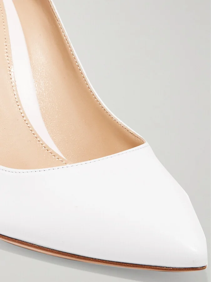 Gianvito Rossi - Gianvito 85 Leather Pumps - White - Image 4