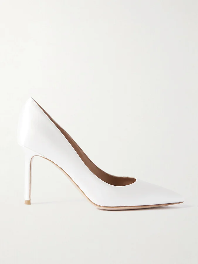 Gianvito Rossi - Gianvito 85 Satin Pumps - White
