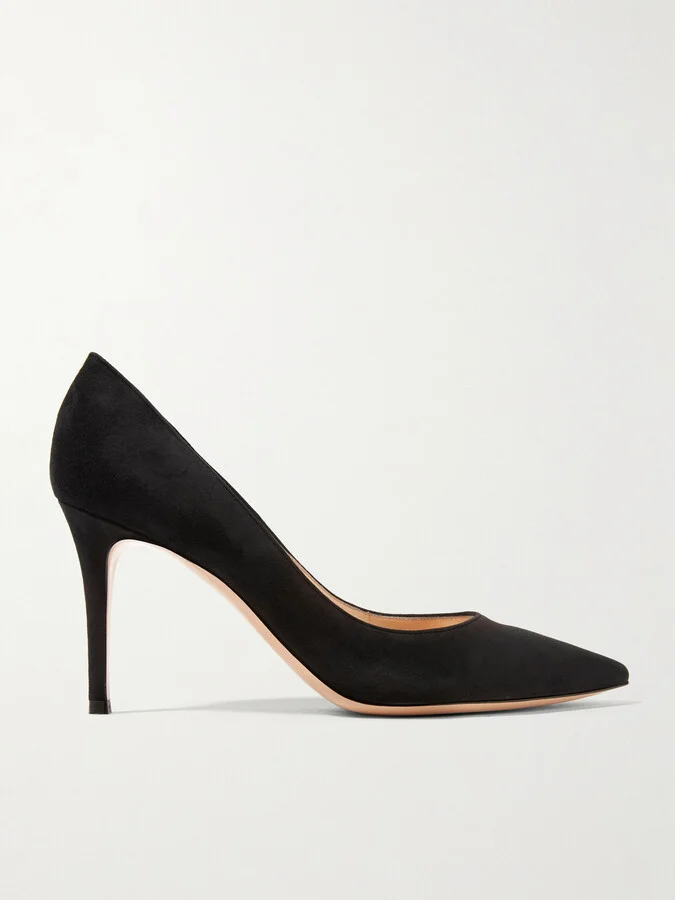 Gianvito Rossi - Gianvito 85 Suede Pumps - Black