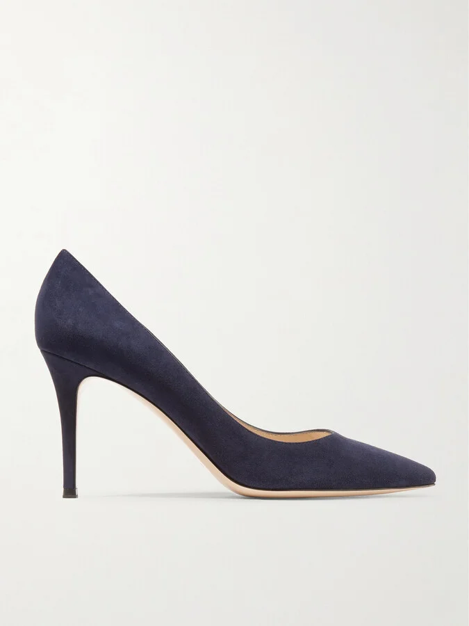 Gianvito Rossi - Gianvito 85 Suede Pumps - Blue