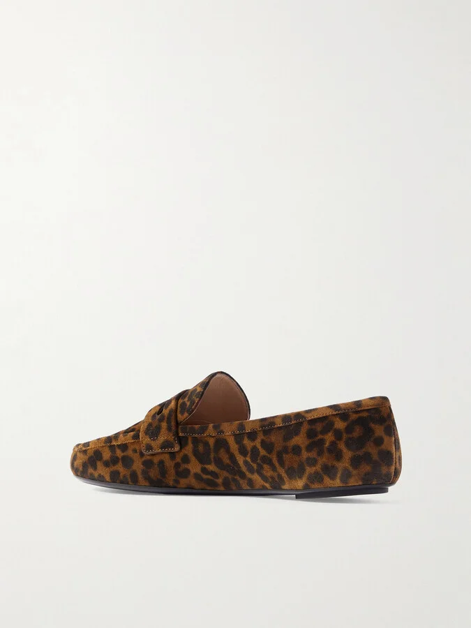 Gianvito Rossi - Giorgia Leopard-print Suede Loafers - Animal print - Image 3