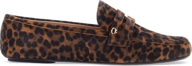 Gianvito Rossi Giorgia Loepard Printed Loafers