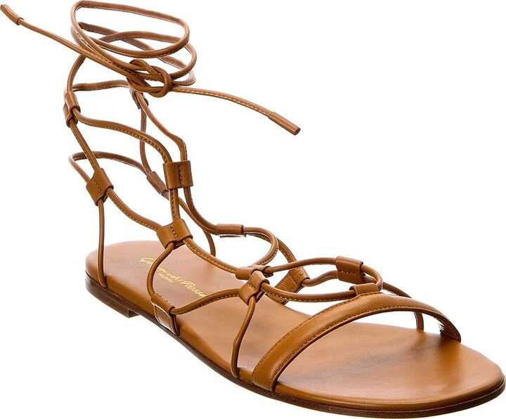 Gianvito Rossi Giza Leather Sandal