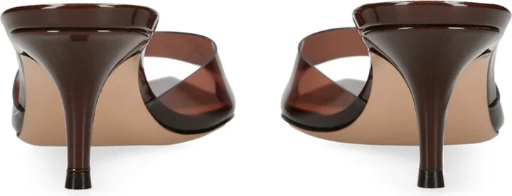 Gianvito Rossi Glass Vernice Heeled Mules 55 - Image 4
