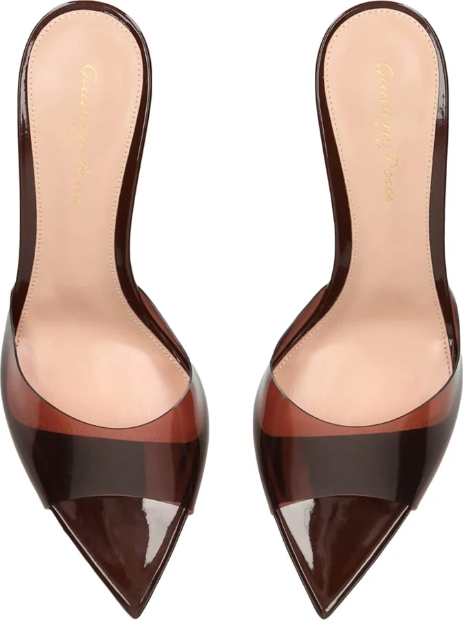 Gianvito Rossi Glass Vernice Heeled Mules 55 - Image 6