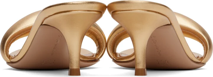 Gianvito Rossi Gold Bijoux 35 Mules - Image 2