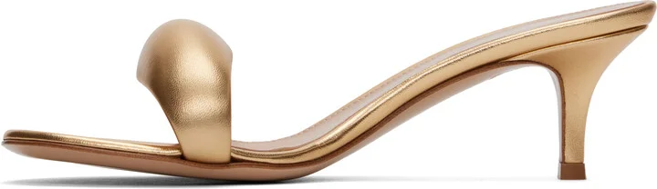 Gianvito Rossi Gold Bijoux 35 Mules - Image 3