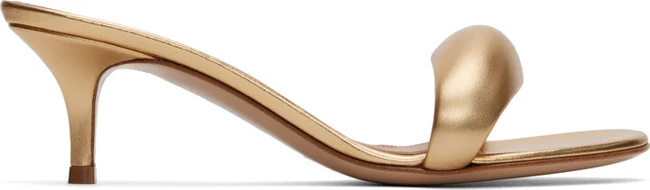 Gianvito Rossi Gold Bijoux 35 Mules