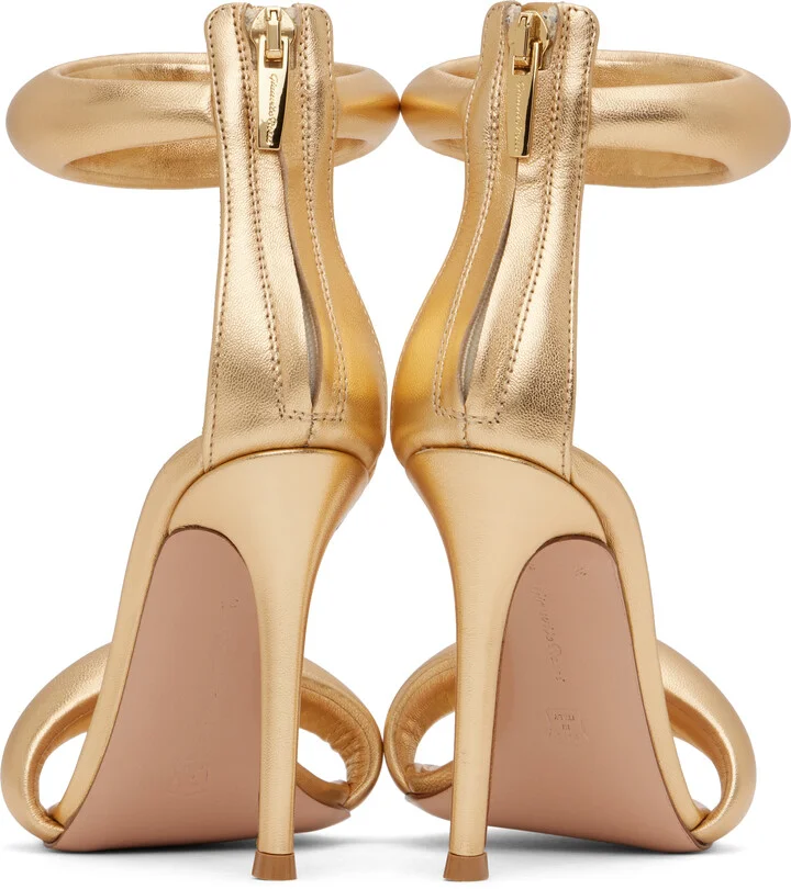 Gianvito Rossi Gold Bijoux Heeled Sandals - Image 2