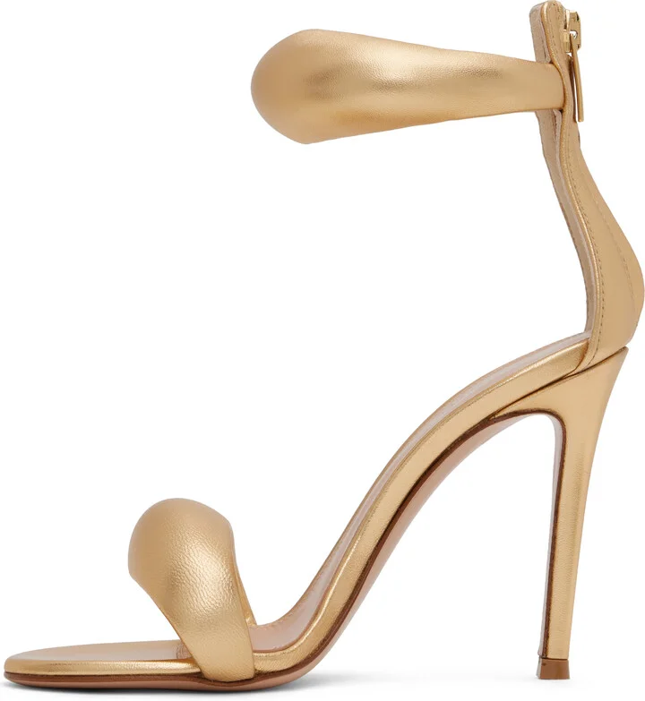 Gianvito Rossi Gold Bijoux Heeled Sandals - Image 3