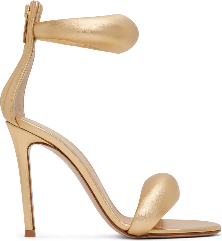 Gianvito Rossi Gold Bijoux Heeled Sandals