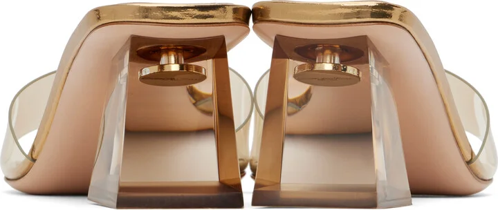 Gianvito Rossi Gold Cosmic Mules - Image 2