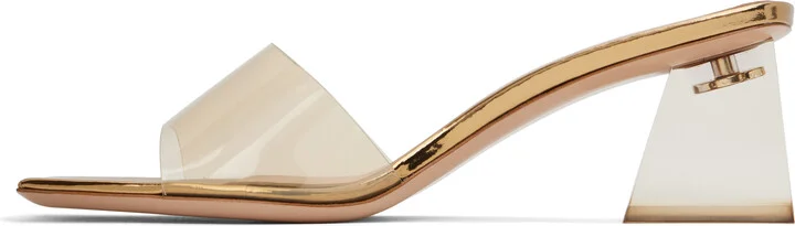 Gianvito Rossi Gold Cosmic Mules - Image 3