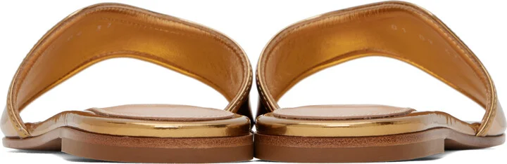 Gianvito Rossi Gold Lucrezia Sandals - Image 2