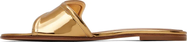 Gianvito Rossi Gold Lucrezia Sandals - Image 3