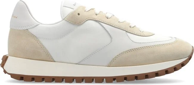 Gianvito Rossi Gravel Panelled Lace-Up Sneakers
