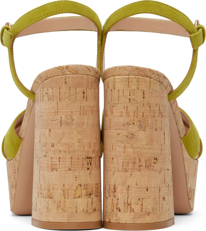 Gianvito Rossi Green Bebe Heeled Sandals - Image 2