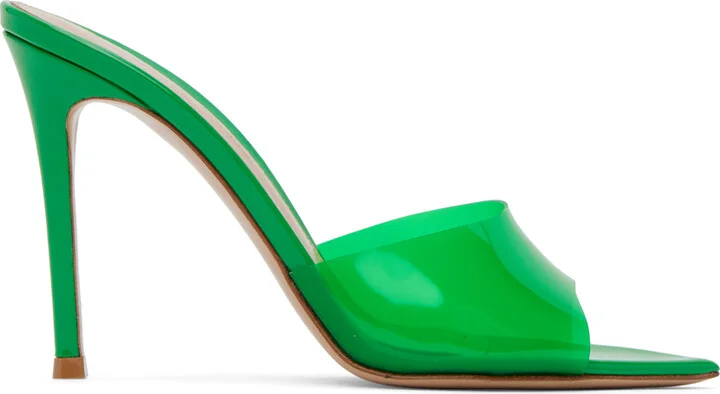 Gianvito Rossi Green Elle Heeled Sandals