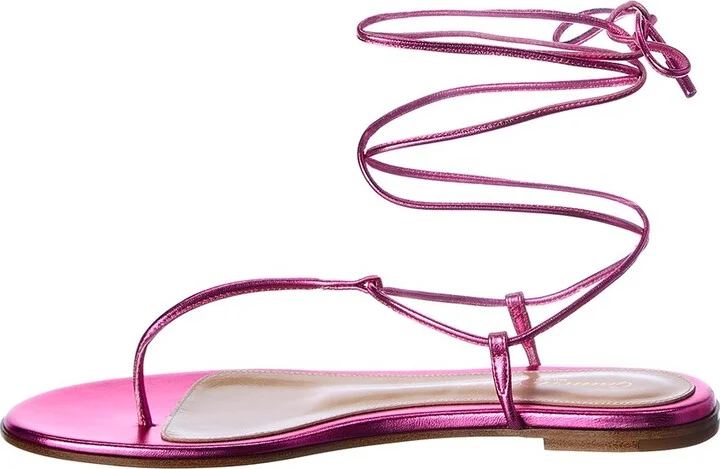 Gianvito Rossi Gwyneth Leather Sandal - Image 2