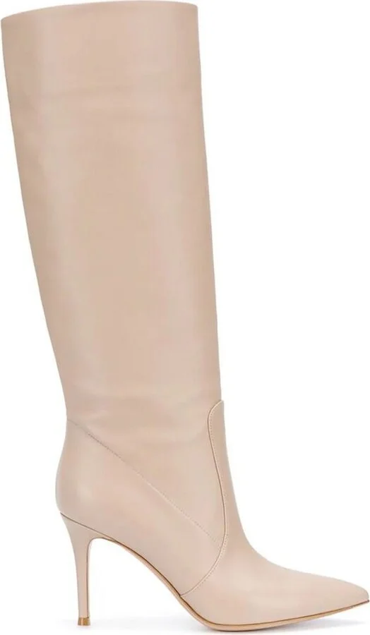 Gianvito Rossi Hansen Pointed Toe High Heel Boots