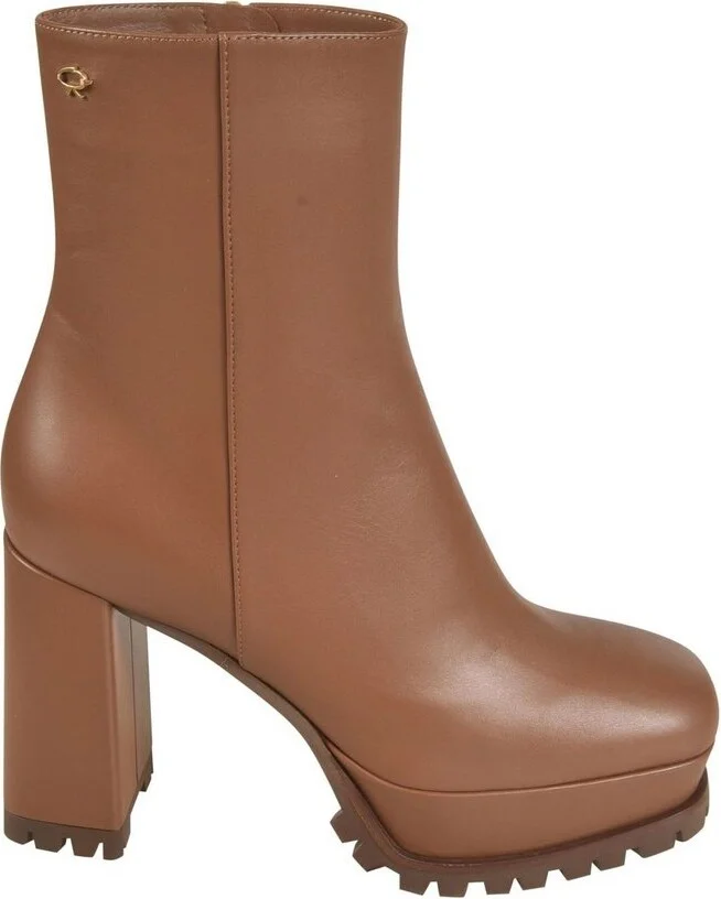 Gianvito Rossi Harlem Square Toe Ankle Boots