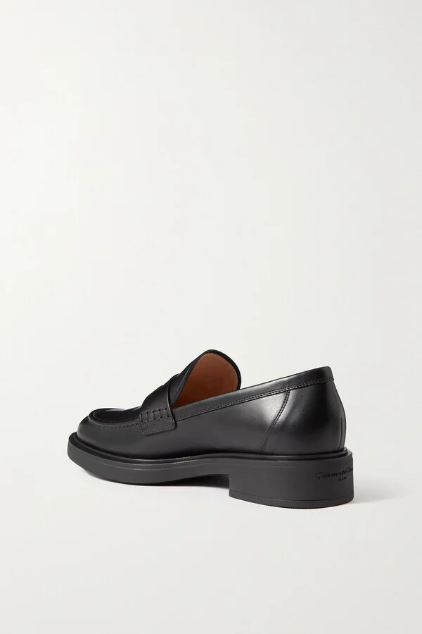 Gianvito Rossi - Harris 20 Leather Loafers - Black - Image 3