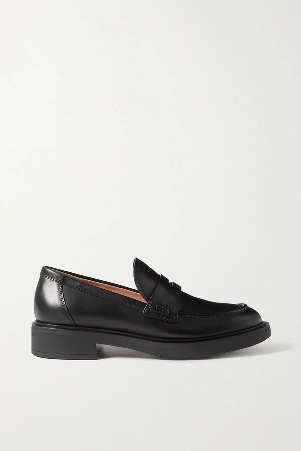 Gianvito Rossi - Harris 20 Leather Loafers - Black