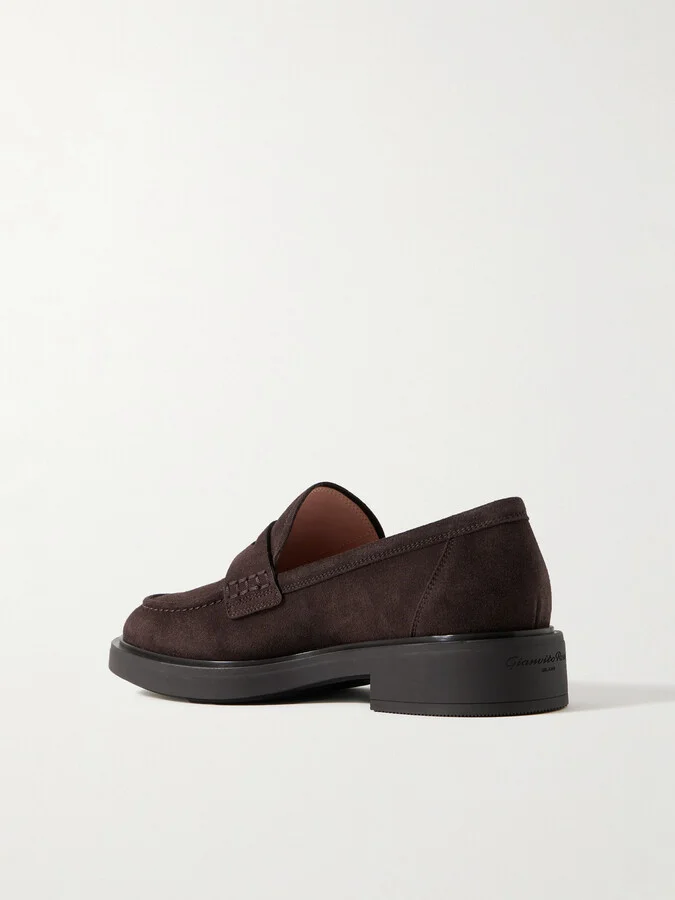 Gianvito Rossi - Harris 20 Suede Loafers - Brown - Image 3