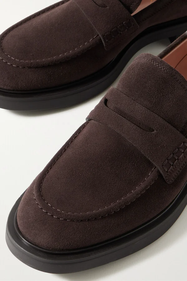 Gianvito Rossi - Harris 20 Suede Loafers - Brown - Image 4