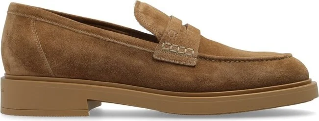 Gianvito Rossi Harris Round-Toe Loafers