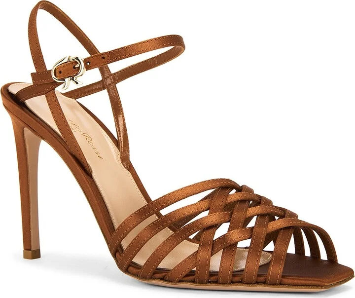 Gianvito Rossi Heeled Sandal in BRown - Image 2