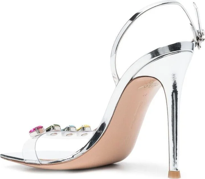 Gianvito Rossi High Heels Ribbon Sandals - Image 2
