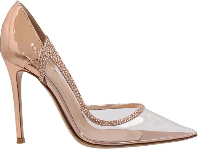 Gianvito Rossi Hortensia Embellished Pointed Toe Pumps
