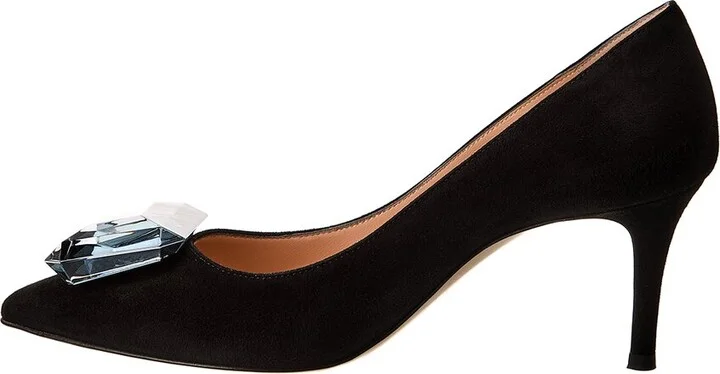 Gianvito Rossi Jaipur 70 Suede Pump - Image 2