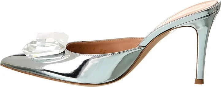 Gianvito Rossi Jaipur 85 Leather Mule - Image 2