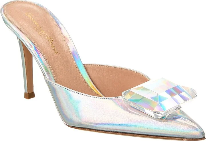 Gianvito Rossi Jaipur 85 Leather Mule