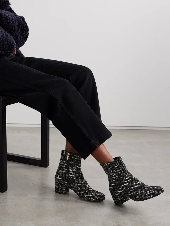 Gianvito Rossi - Joelle 45 Tweed Ankle Boots - Multi - Image 2