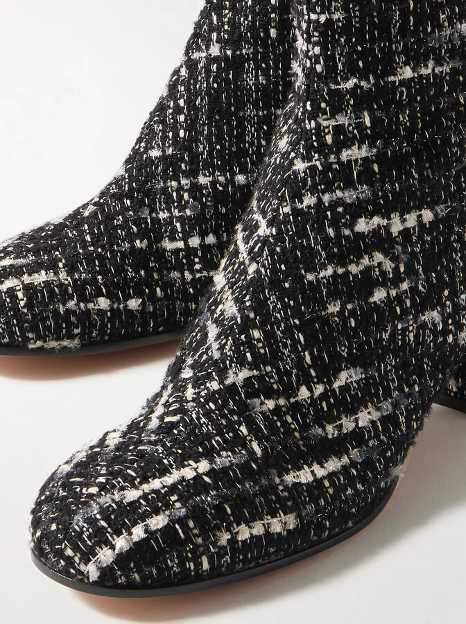 Gianvito Rossi - Joelle 45 Tweed Ankle Boots - Multi - Image 4
