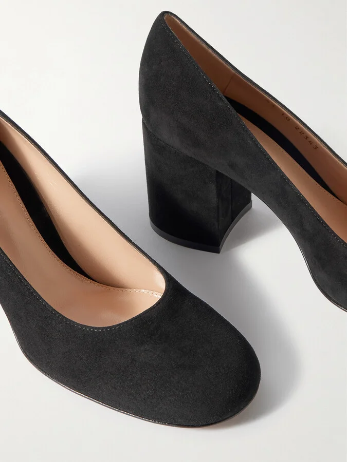 Gianvito Rossi - Joelle 70 Suede Pumps - Black - Image 4
