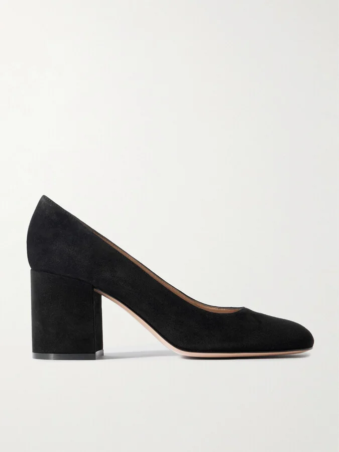 Gianvito Rossi - Joelle 70 Suede Pumps - Black
