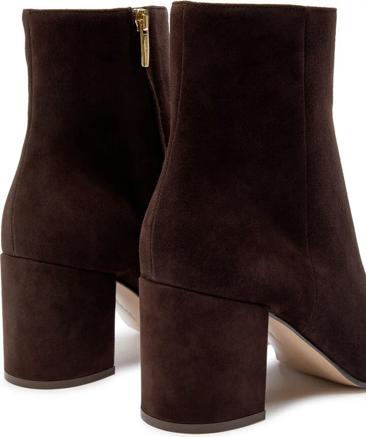 Gianvito Rossi Joelle 80 Suede Ankle Boots - Image 4