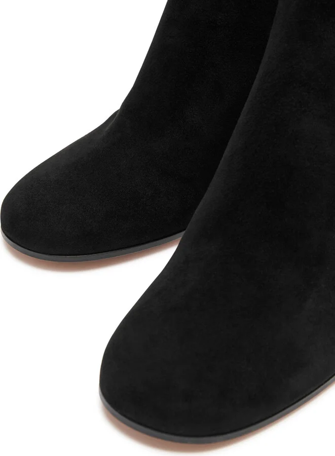 Gianvito Rossi Joelle 80 Suede Ankle Boots - Image 6