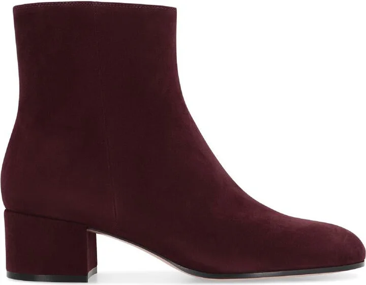 Gianvito Rossi Joelle Suede Ankle Boots