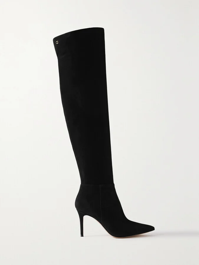 Gianvito Rossi - Jules 85 Suede Over-the-knee Boots - Black