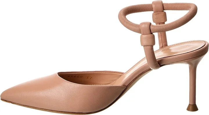Gianvito Rossi Juno D'orsay 70 Leather Pump - Image 2