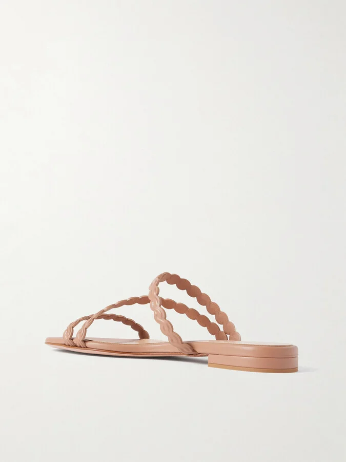 Gianvito Rossi - Kai Leather Sandals - Neutrals - Image 3